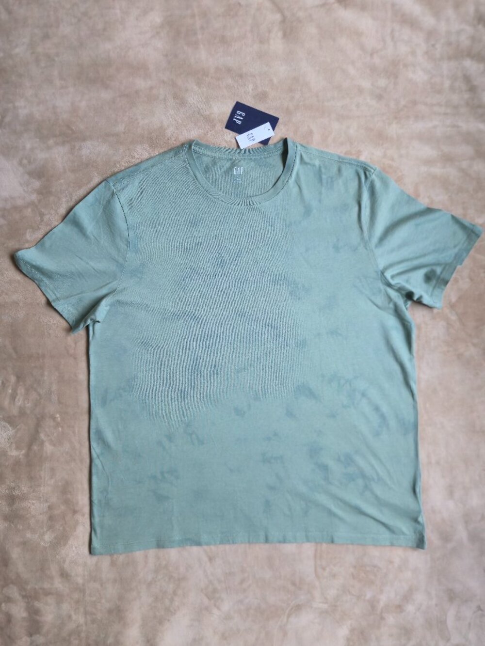 GAP Everyday Hand-Dyed Tie-Dye T-Shirt Sage Olive Green Men's XL NWT